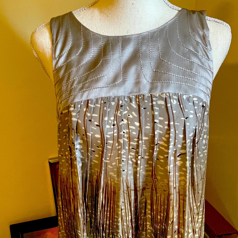 Like new GORGEOUS SILK Calypso St. Barths Pleated Shift Dress